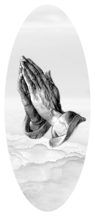 Praying Hands Clouds White